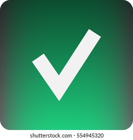 Flat icon of check box