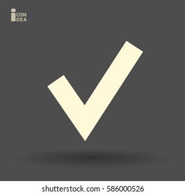 Flat icon of check box