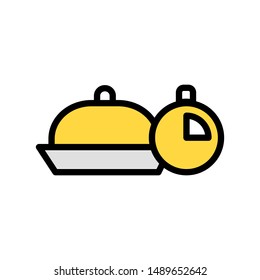 Flat Icon Chef multi color for print, website, presentation and logo