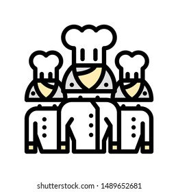 Flat Icon Chef multi color for print, website, presentation and logo