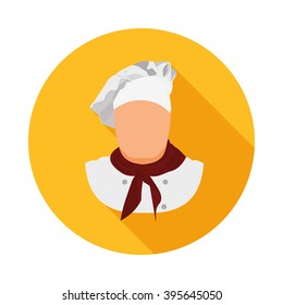 flat icon chef in vector format eps10