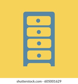 flat icon chest of drawers