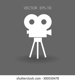 Flachbild-Kinosymbol