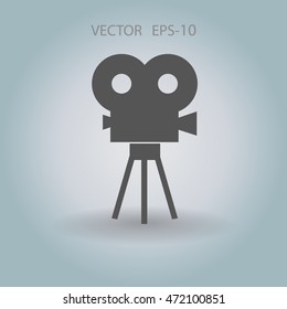 Icono plano del cine