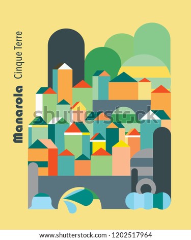 flat icon from cinque terre