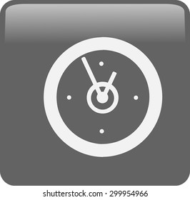 Flat icon of clock