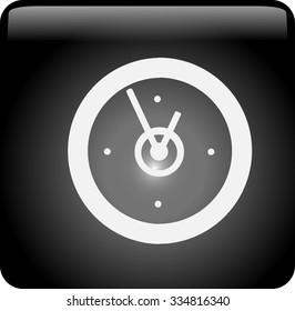 Flat icon of clock