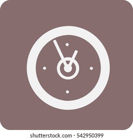 Flat icon of clock