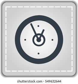 Flat icon of clock