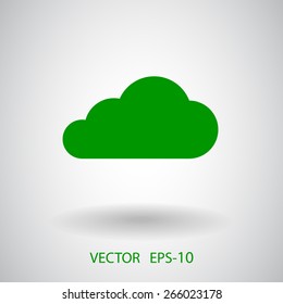 Flat  icon of cloud