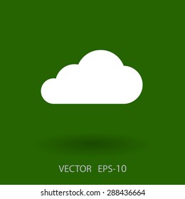 Flat  icon of cloud