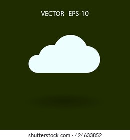 Flat  icon of cloud