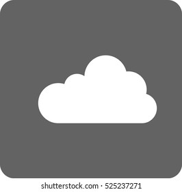 Flat  icon of cloud