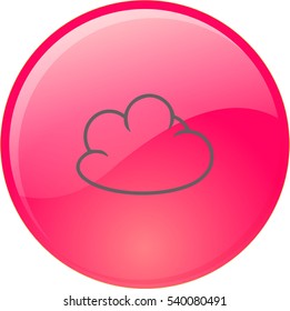 Flat icon. Cloud.
