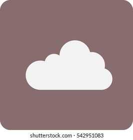 Flat  icon of cloud