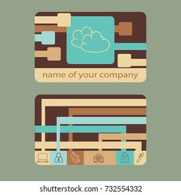 Flat icon. Clouds.