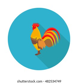 flat icon cock in vector format eps10