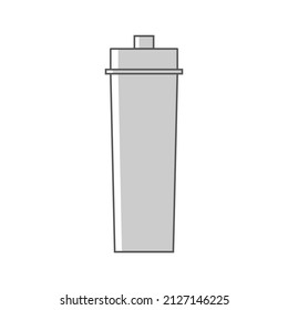 Flat icon cocktail shaker coffee shop