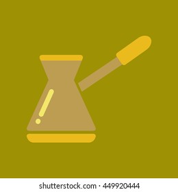 flat icon coffee turk