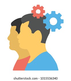 
Flat icon collaboration, coordination
