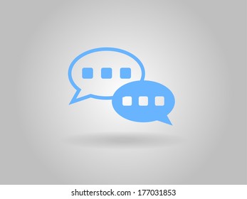 Flat  icon of a communication
