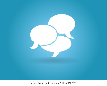 Flat  icon of a communication