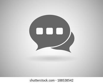 Flat  icon of a communication