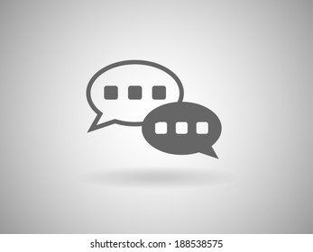 Flat  icon of a communication