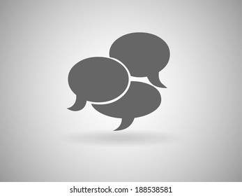 Flat  icon of a communication