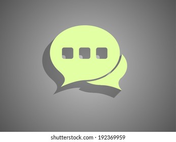 Flat  icon of a communication