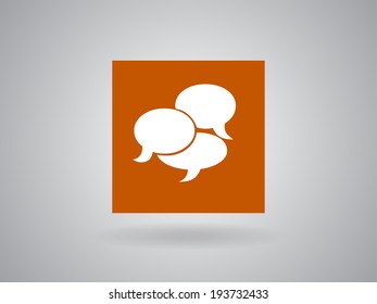 Flat  icon of a communication