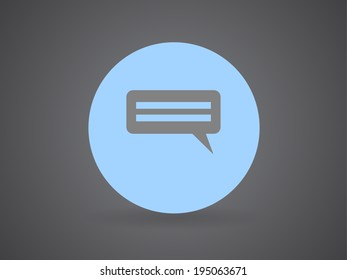 Flat  icon of a communication