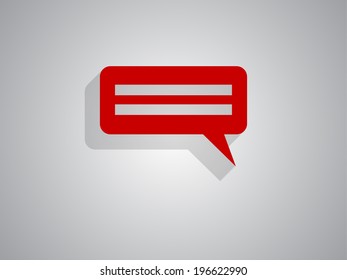 Flat  icon of a communication