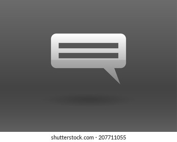 Flat  icon of a communication