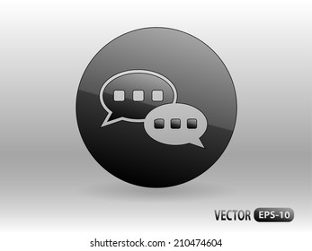 Flat  icon of a communication