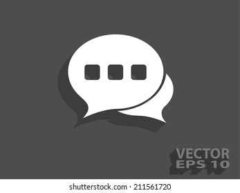 Flat  icon of a communication