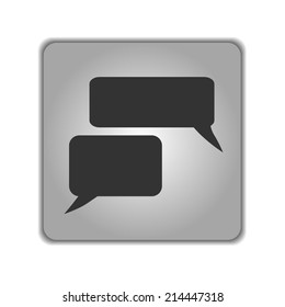Flat icon of a communication