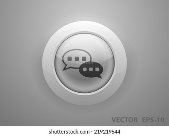 Flat  icon of a communication