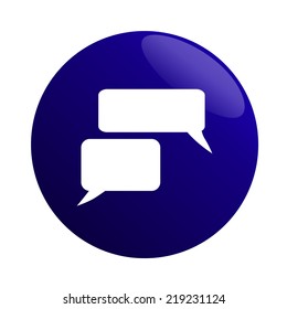 Flat icon of a communication