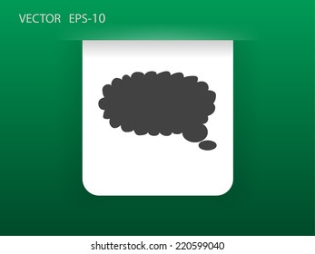 Flat  icon of a communication