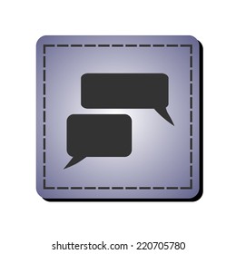 Flat icon of a communication