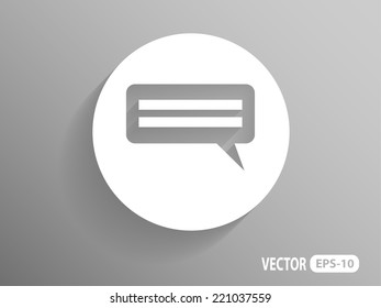 Flat  icon of a communication