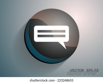 Flat  icon of a communication