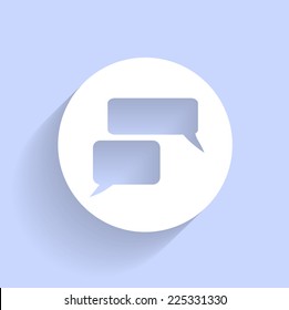 Flat icon of a communication