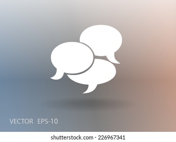 Flat  icon of a communication