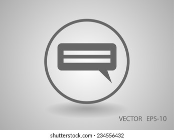 Flat  icon of a communication