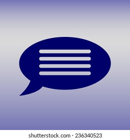 Flat icon of communication