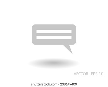 Flat  icon of a communication