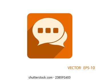Flat  icon of a communication
