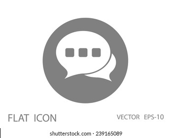 Flat  icon of a communication